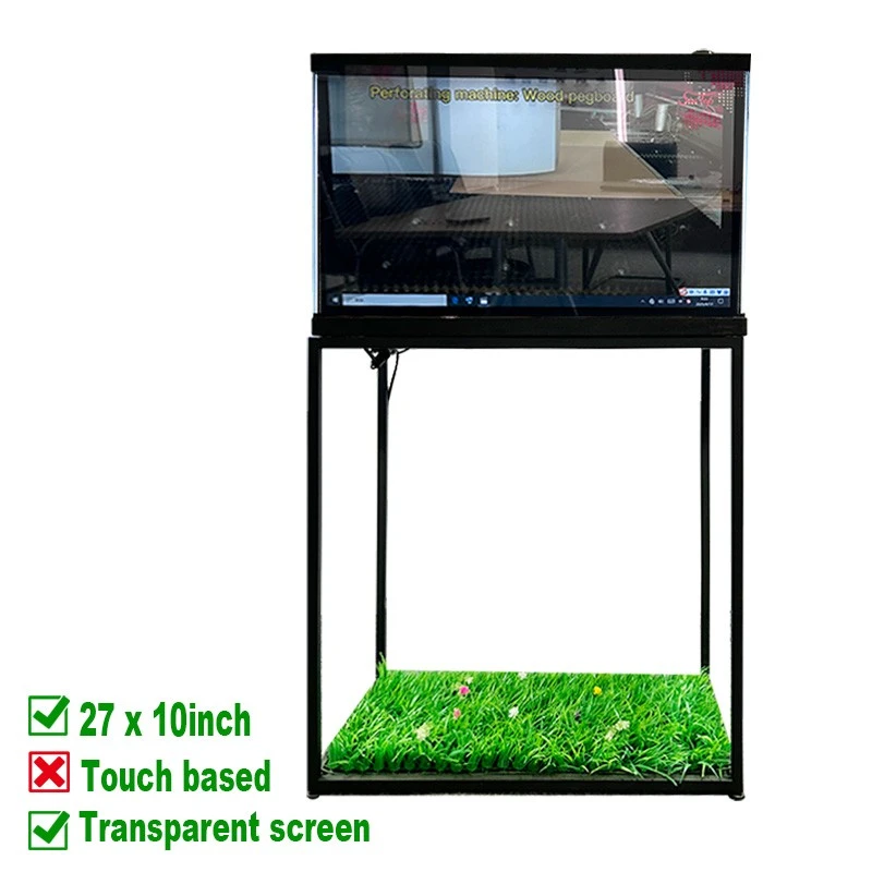 Pantalla tàctil transparent de 27 x 10 polzades