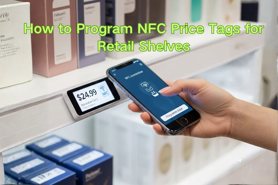 Com programar etiquetes de preu NFC per a prestatgeries minoristes