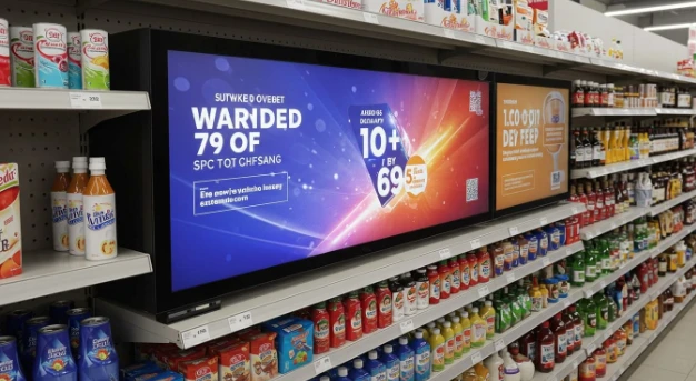Pantalles LCD esteses per a supermercats i botigues de queviures